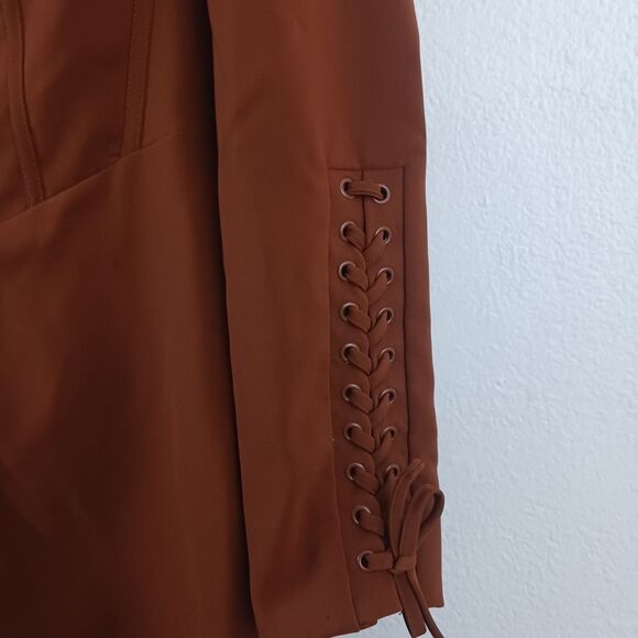 Lavias Alice Ariana lace up corser chocolate dress size 8 - Picture 3 of 6